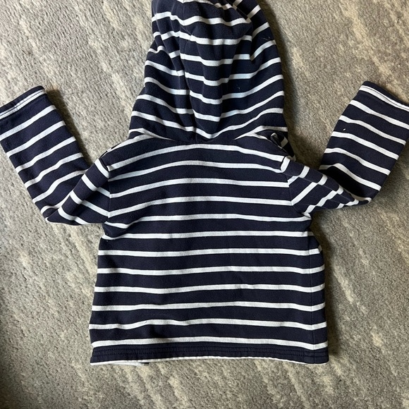GAP Navy and White Striped Toddler Hoodie - Picture 4 of 4